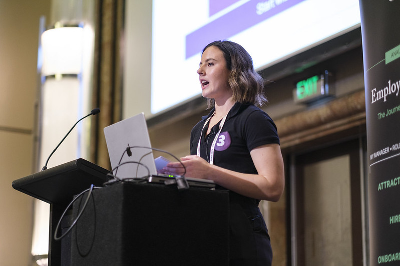 Sarah-Jayne speaking at LGPro conference 2025