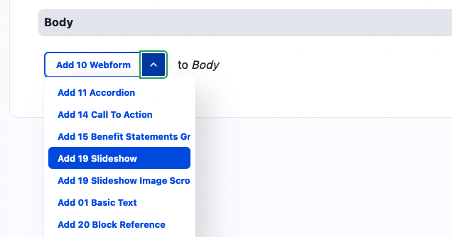 Products and Services Screengrab