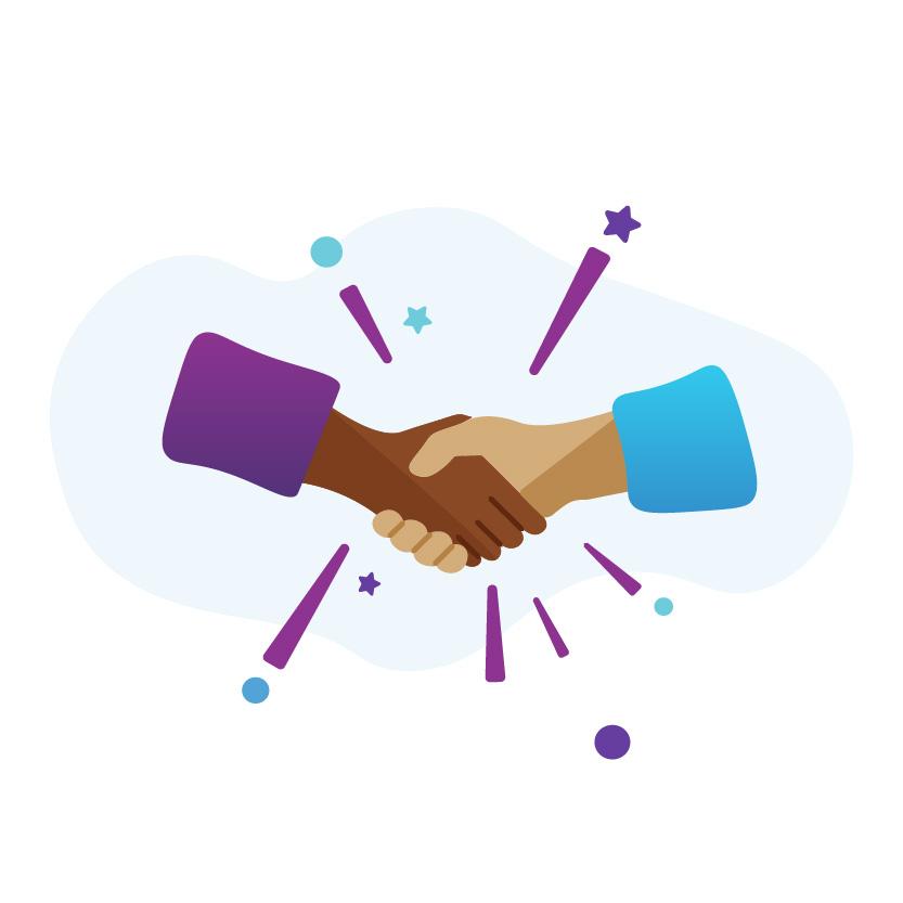 Vector Art of a Handshake
